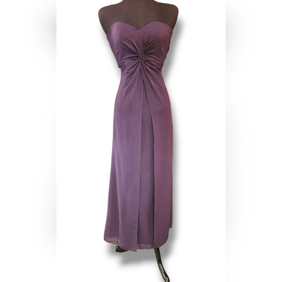 Womens long chiffon dress - Picture 3 of 6